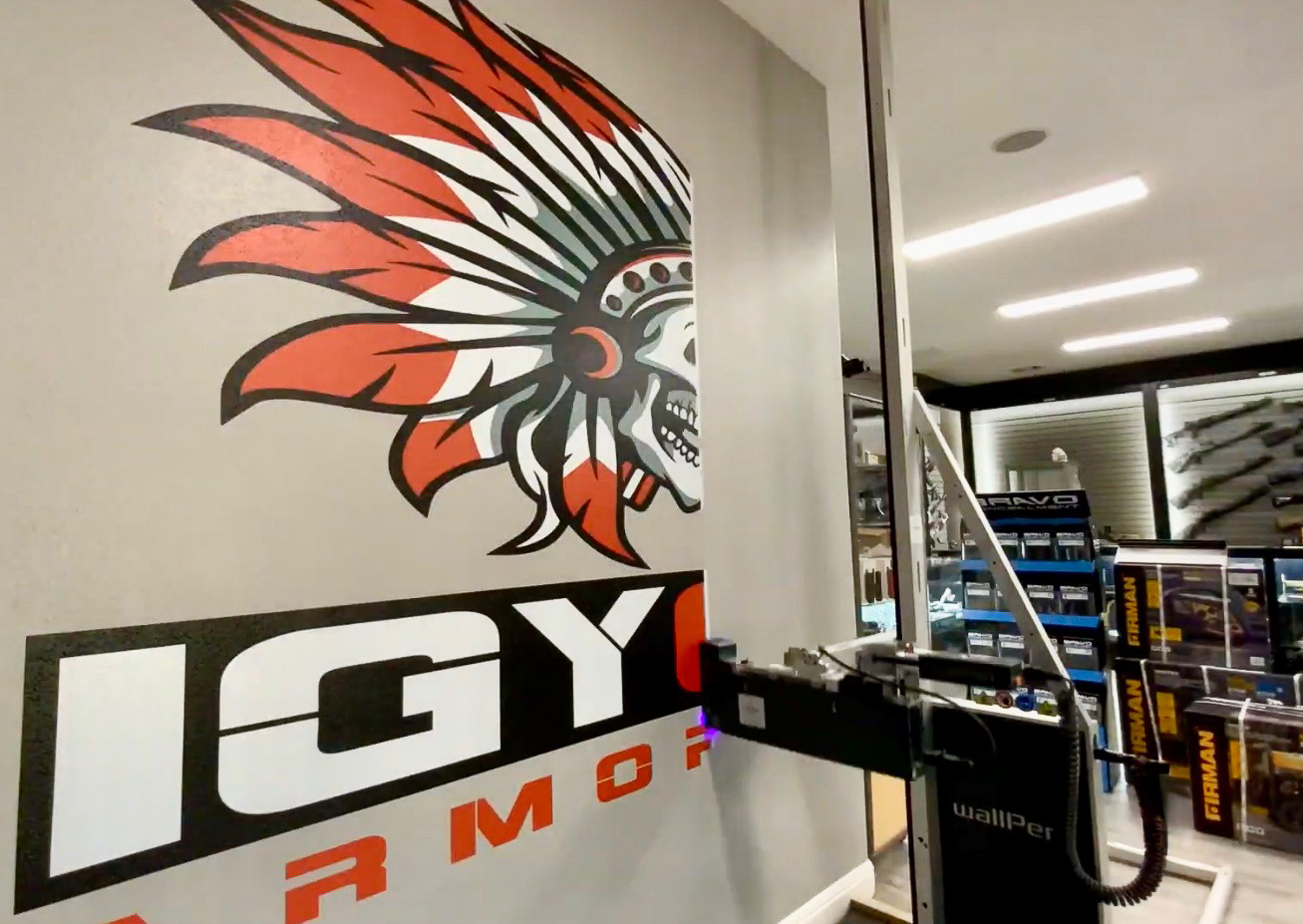 WallPen Logo Installation - IGY6 Armory